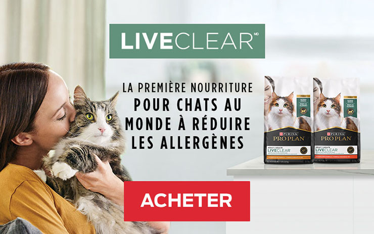 Pro Plan LiveClear, la première nourriture pour chats au monde à réduire les allergènes