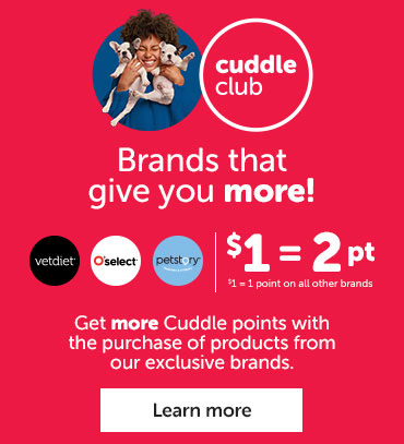 Get more Cuddle points with the purchase of products from our exclusive brands.