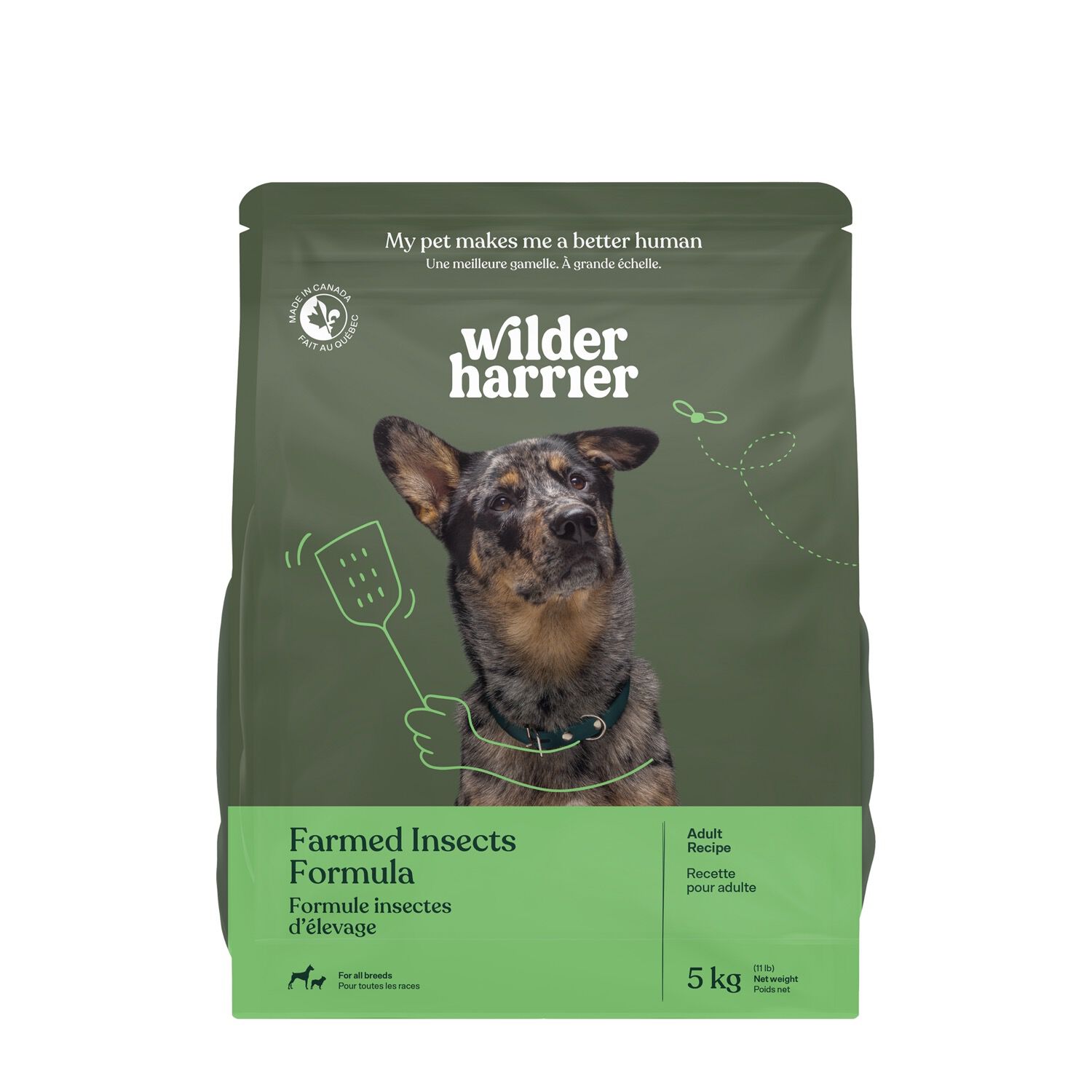 Insect Based Hypoallergenic Dog Food Wilder Harrier Mondou