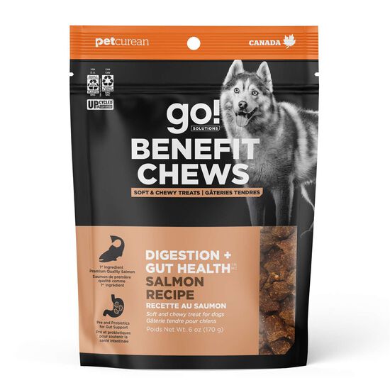 Gâteries « Benefit Chews Digestion + Gut Health » au saumon pour les chiens Image NaN