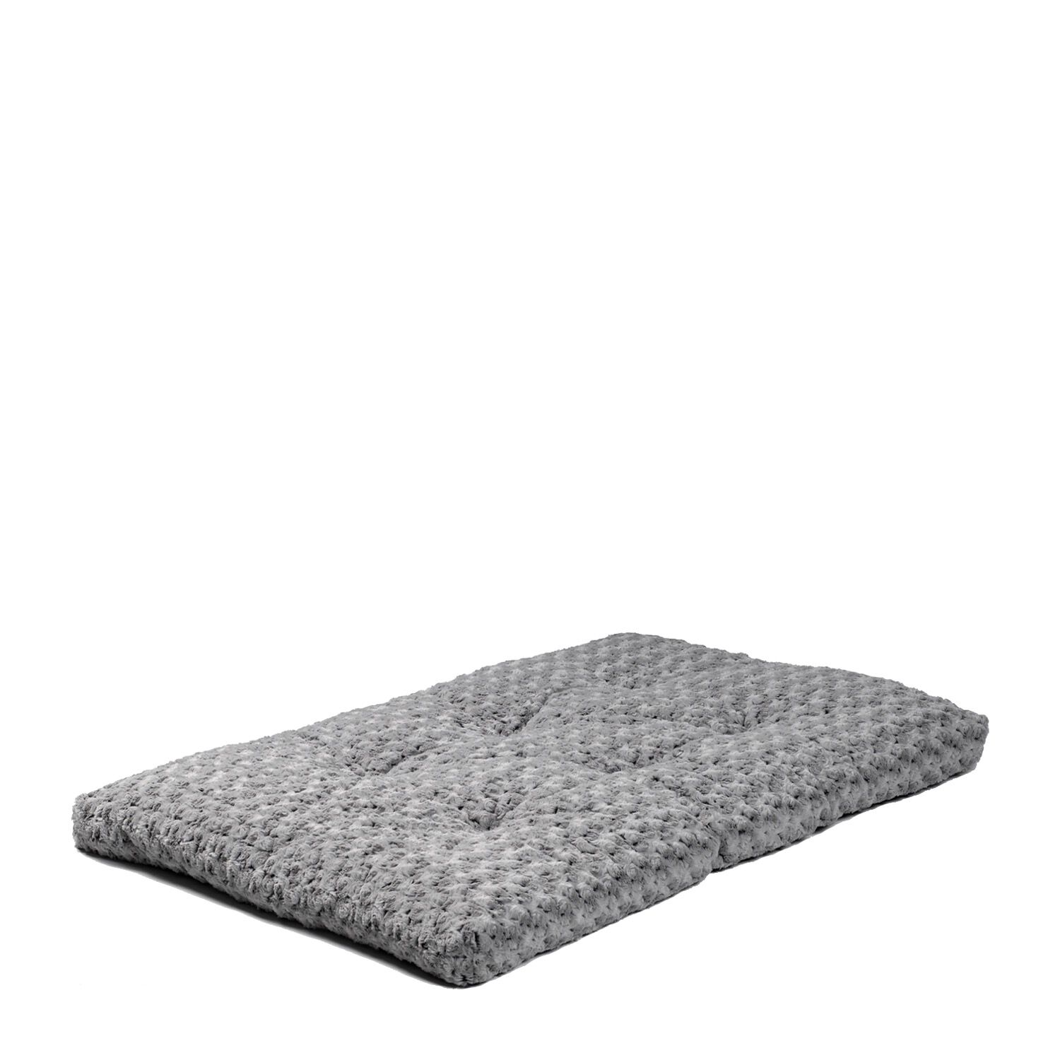 Grey swirl fur pet bed Quiet Time