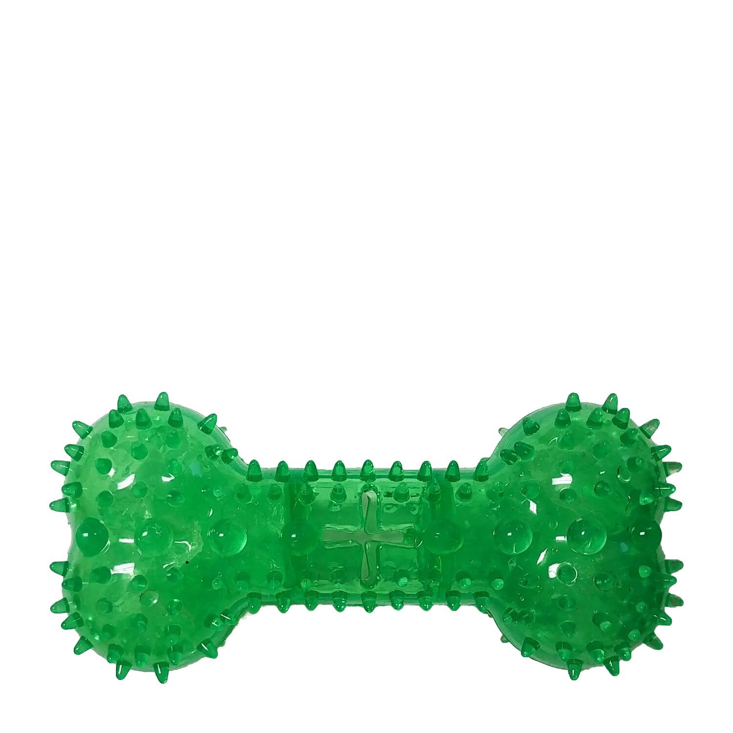 Green rubber shop dog bone