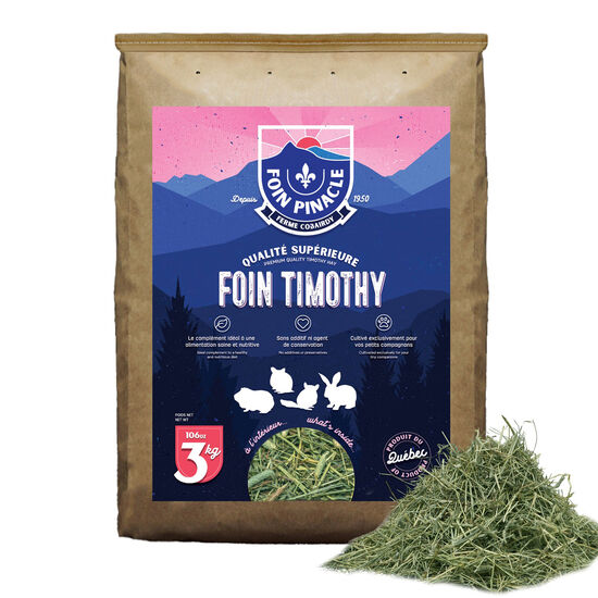 Foin Timothy pour petits animaux, 3 kg Image NaN