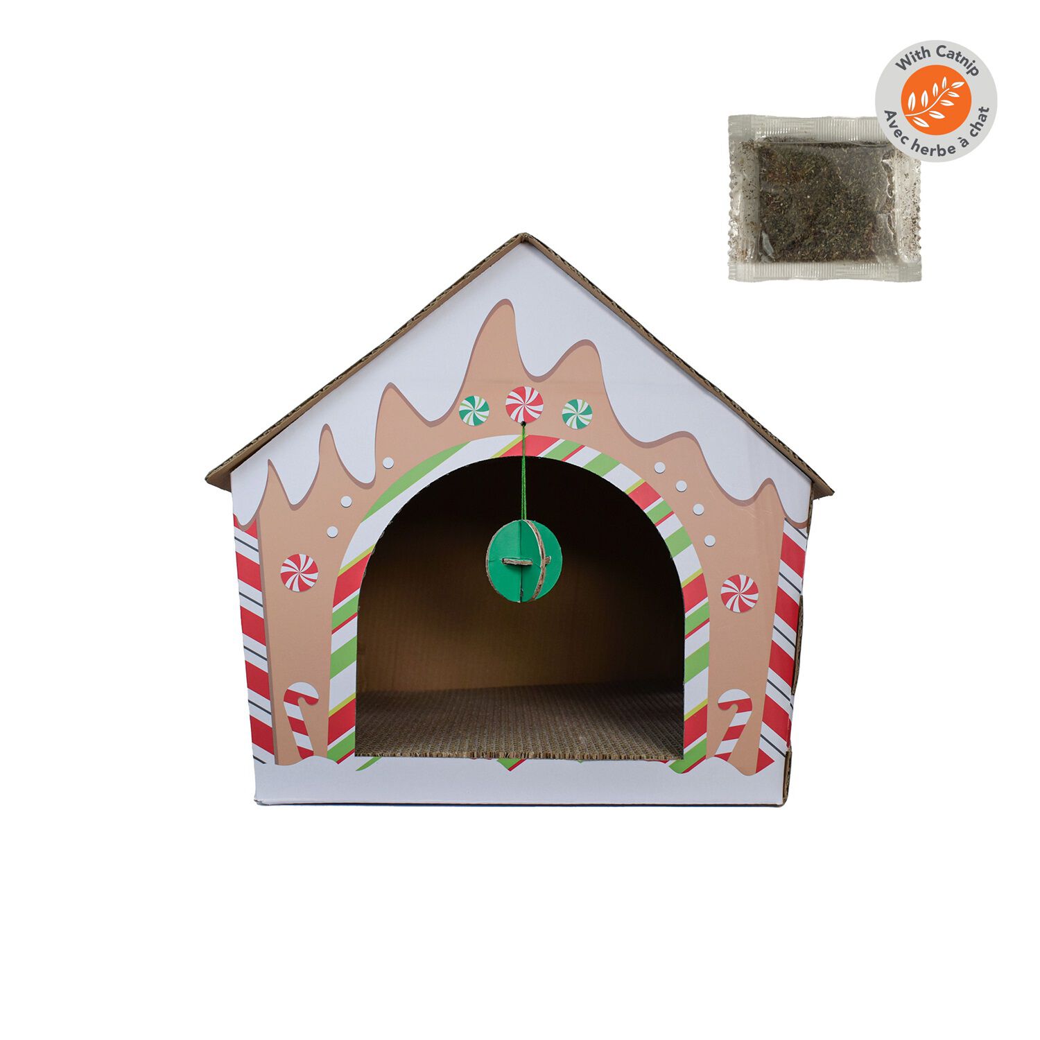Gingerbread House Cat Scratcher CLOE e CLUZO