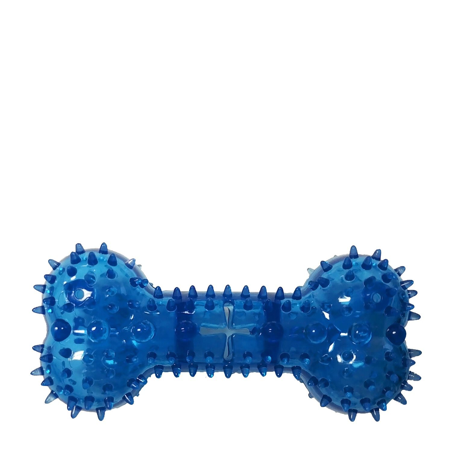 blue bone dog toy