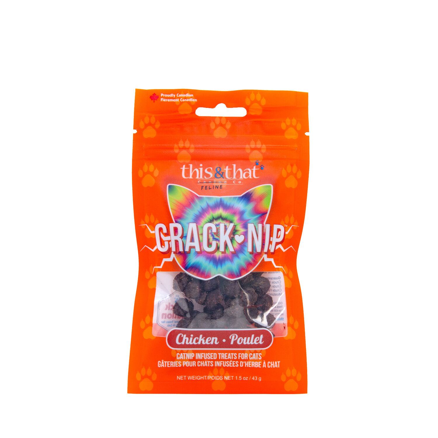 Chicken Catnip Infused Cat Treats 43 g This That Mondou