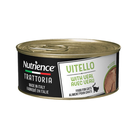 Nourriture humide Trattoria avec veau pour chats, 85 g Image NaN