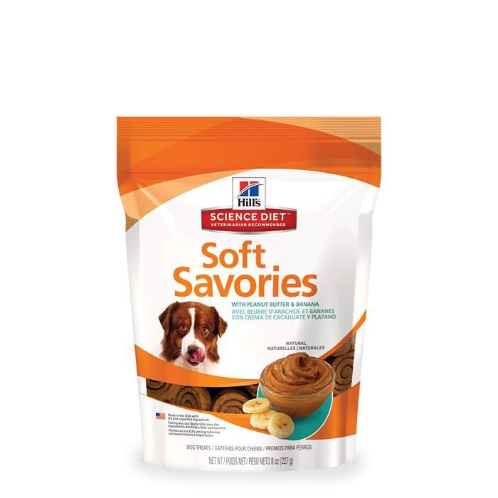 Hill s Science Diet Soft Savory Dog Treats Peanut Butter Banana