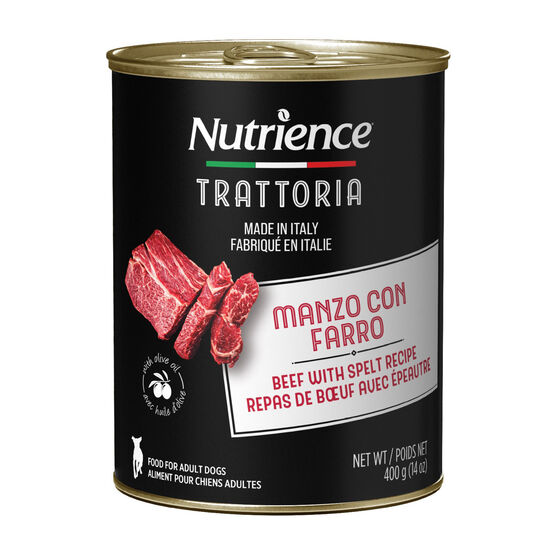 Repas Trattoria de bœuf avec épeautre pour chiens, 400 g Image NaN