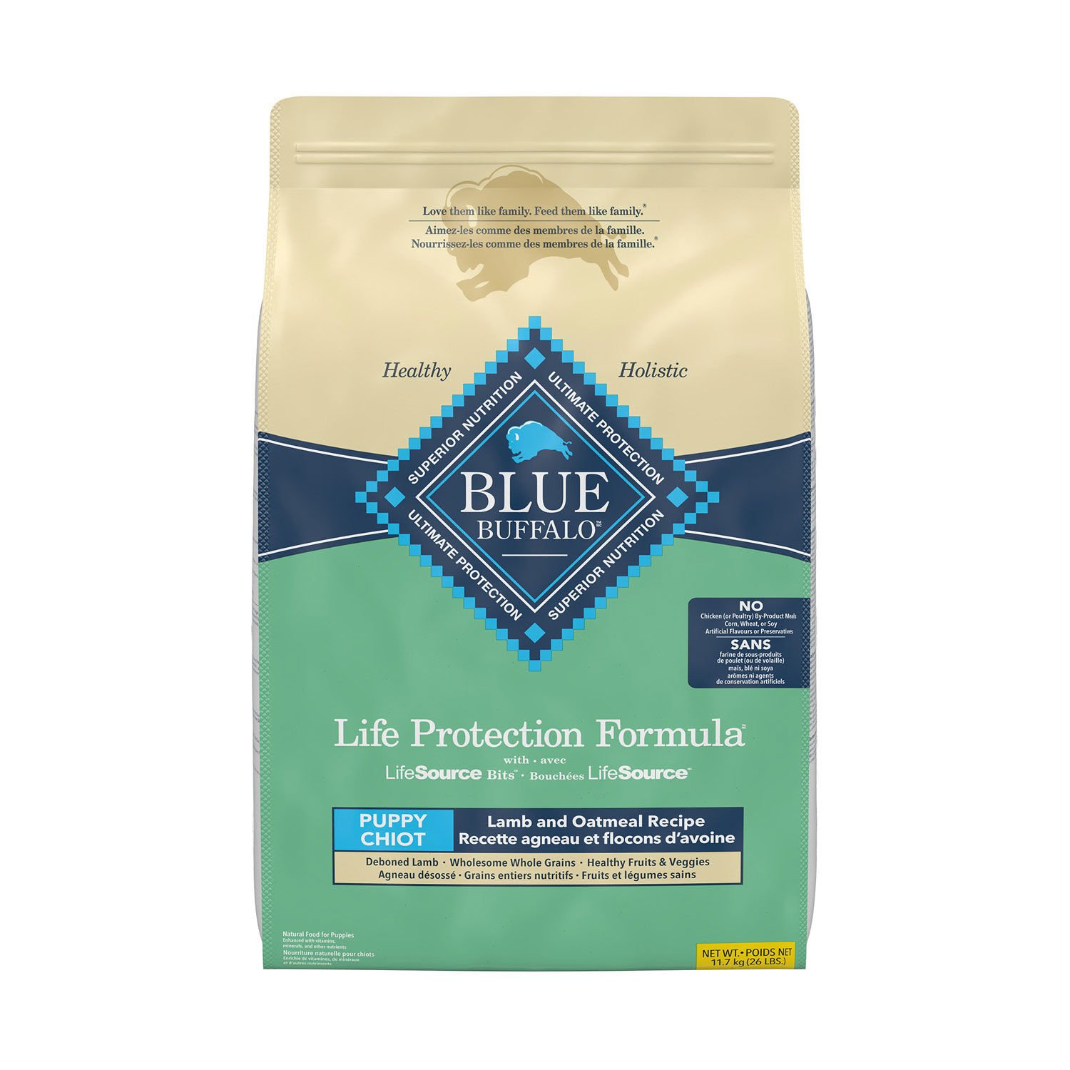 Blue buffalo lamb shop and oatmeal puppy food