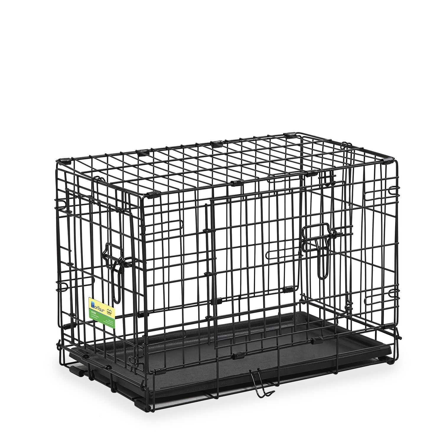 Dog kennel store with two doors