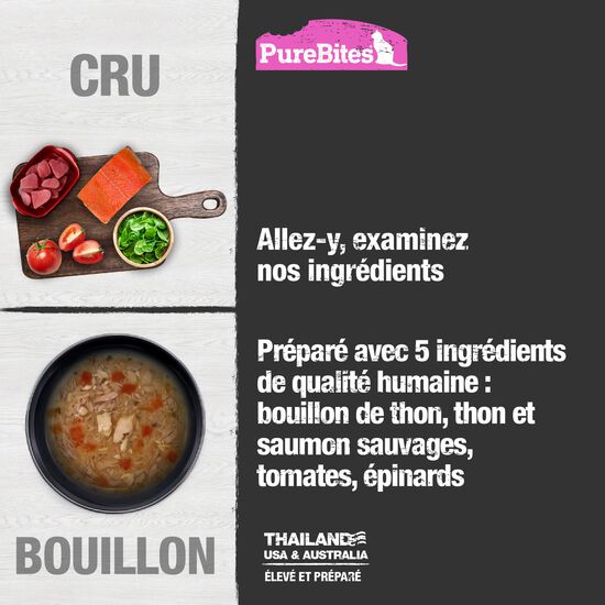 Bouillon de thon, de saumon et de légumes Image NaN
