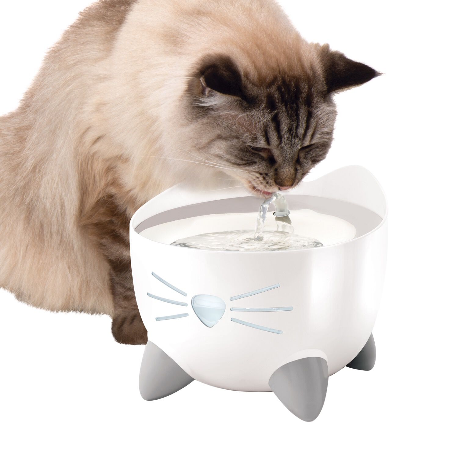 PIXI Stainless Steel Cat Fountain Catit 011 AGT Mondou