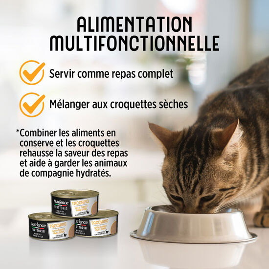 Nourriture humide Trattoria avec dinde pour chats, 85 g Image NaN