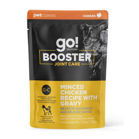 Booster Joint Care Minced Chicken with Gravy Meal Topper for Dogs, 79 g
