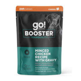 Booster Tranquility Minced Chicken with Gravy Meal Topper for Dogs, 79 g
