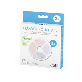 Catit Fountain Frameless Triple Action Filter Cartridge, 2 pack