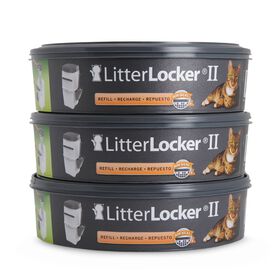 LitterLocker Fashion - 10400 - Poubelle à litière pour chat & LitterLocker  Plus Recharge Octogonale pour Chat 8 Pièces