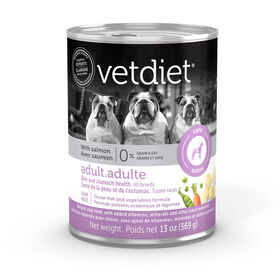 Skin and stomach health wet food for adult dog