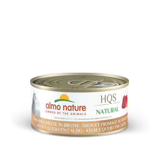 Thon et fromage au bouillon « HQS Natural » pour chats, 150 g Image NaN