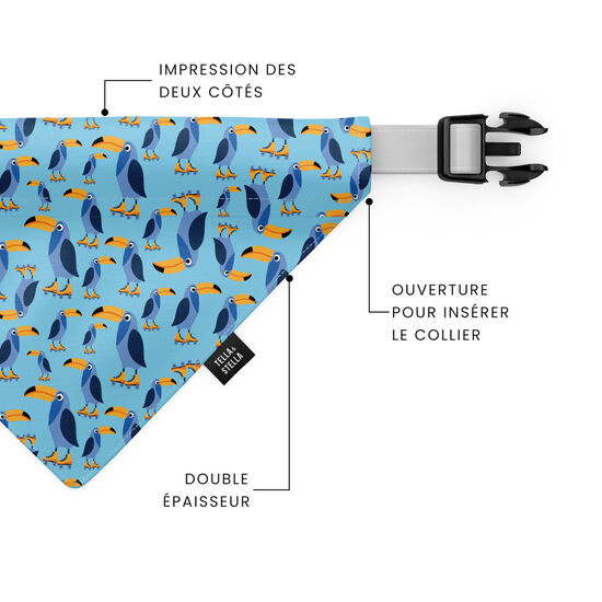 Foulard « Toco le Toucan » pour chien Image NaN