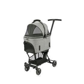 Travel System Pet Rider Stroller, Heather Grey