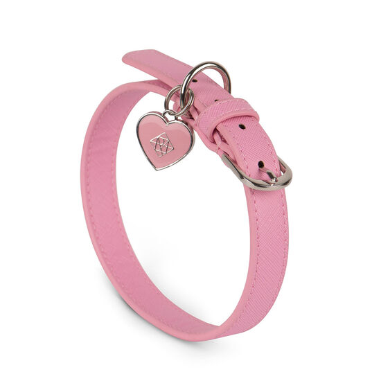 Trio d'accessoires en cuir vegan bubblegum « Le Cleo » pour chiens Image NaN