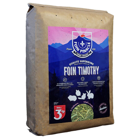 Foin Timothy pour petits animaux, 3 kg Image NaN