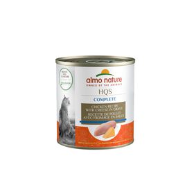 « HQS Natural » Chicken Recipe with Cheese in Gravy for Cats, 280 g