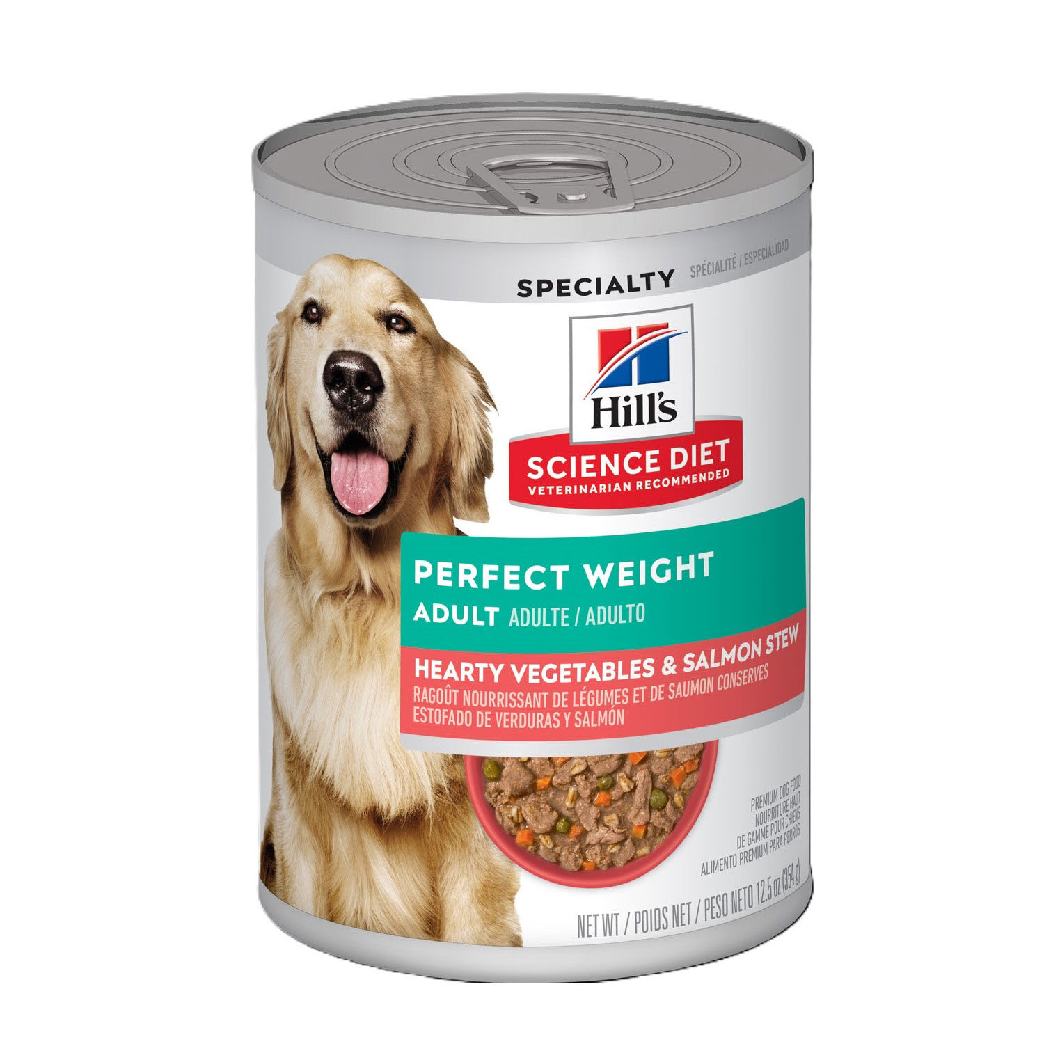 Perfect Weight Hearty Vegetables and Salmon Stew for Adult Dogs Hill s Science Diet Mondou