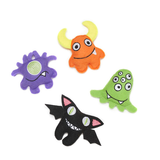 Set of 4 Monster Toy for Cats Image NaN