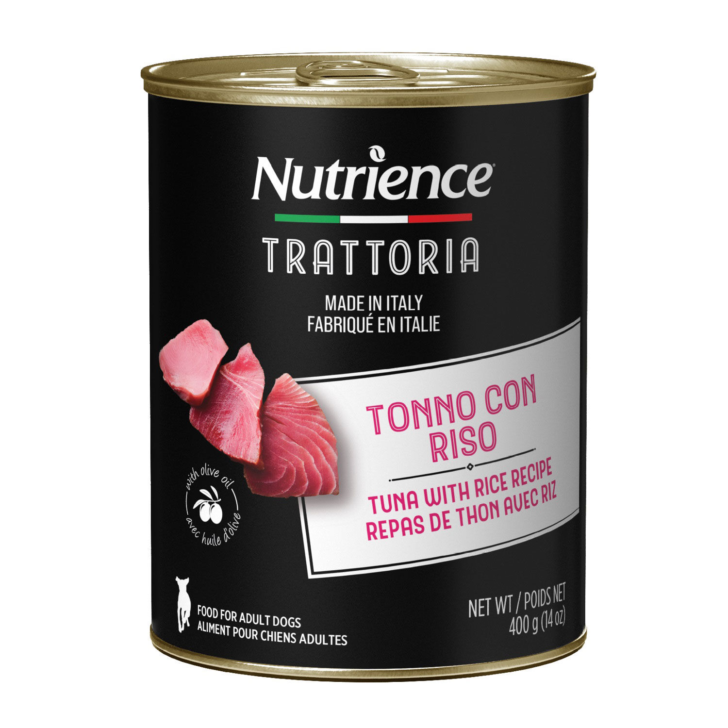 Trattoria Tuna with Rice Recipe for Dogs 400 g Nutrience Mondou