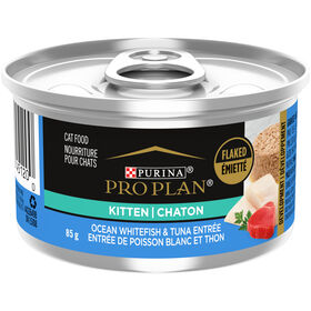 Ocean Whitefish & Tuna Flaked Entrée for Kittens, 85 g