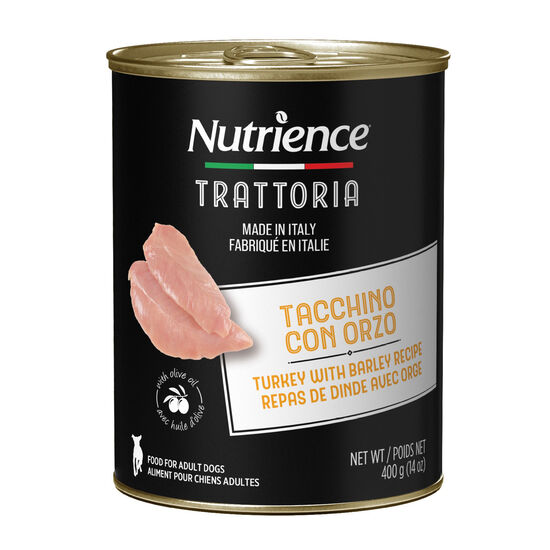 Repas Trattoria de dinde avec orge pour chiens, 400 g Image NaN