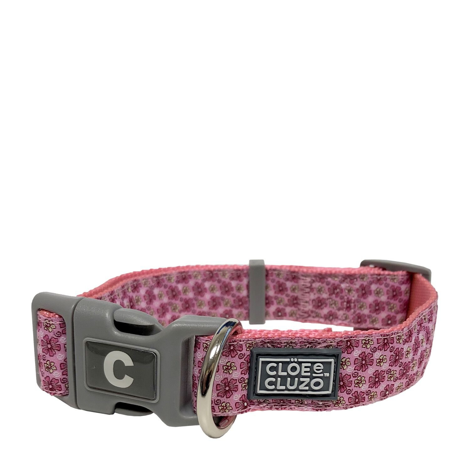 Pink and hot sale grey dog collar