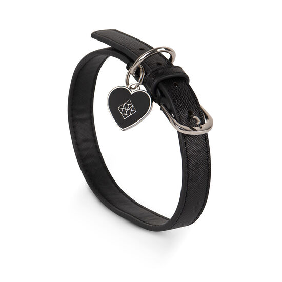 Trio d'accessoires en cuir vegan noir « Le Cleo » pour chiens Image NaN