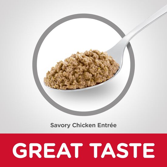 Senior 7+ Savory Chicken Entrée for Cats, 82 g Image NaN