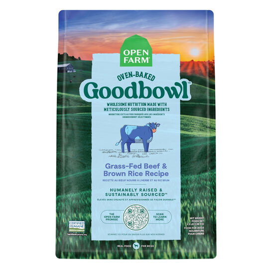 Recette de nourriture sèche « GoodBowl » au bœuf nourri à l’herbe et au riz brun pour chiens Image NaN