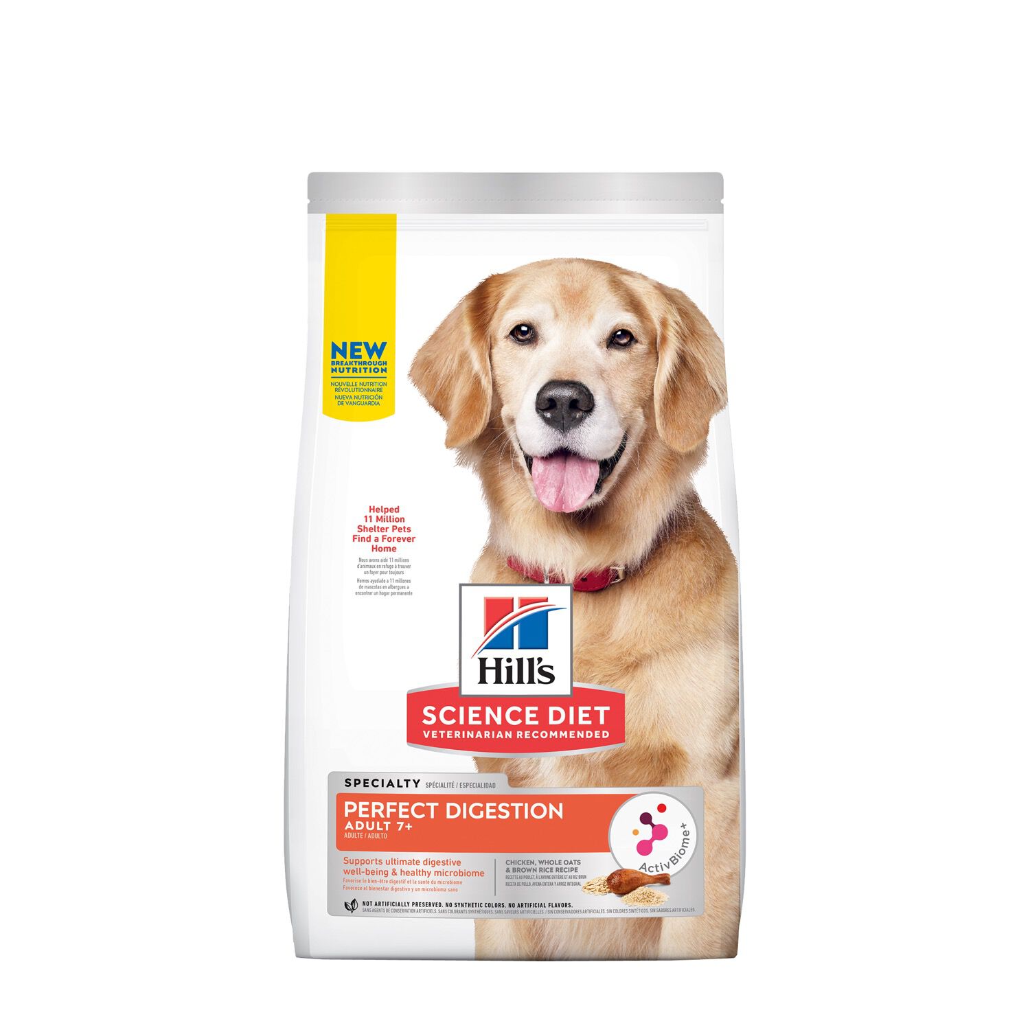 Senior Adult 7 Perfect Digestion Chicken Dry Dog Food 5.44 kg