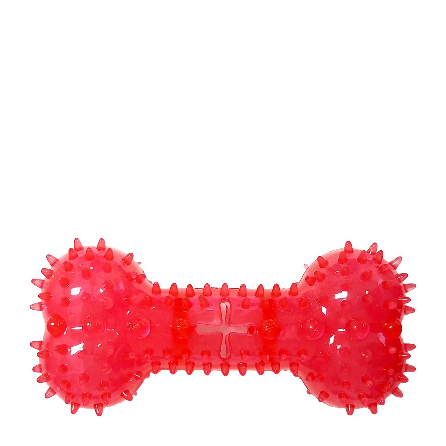 Treat Dispenser Bone Shaped Dog Toy Red