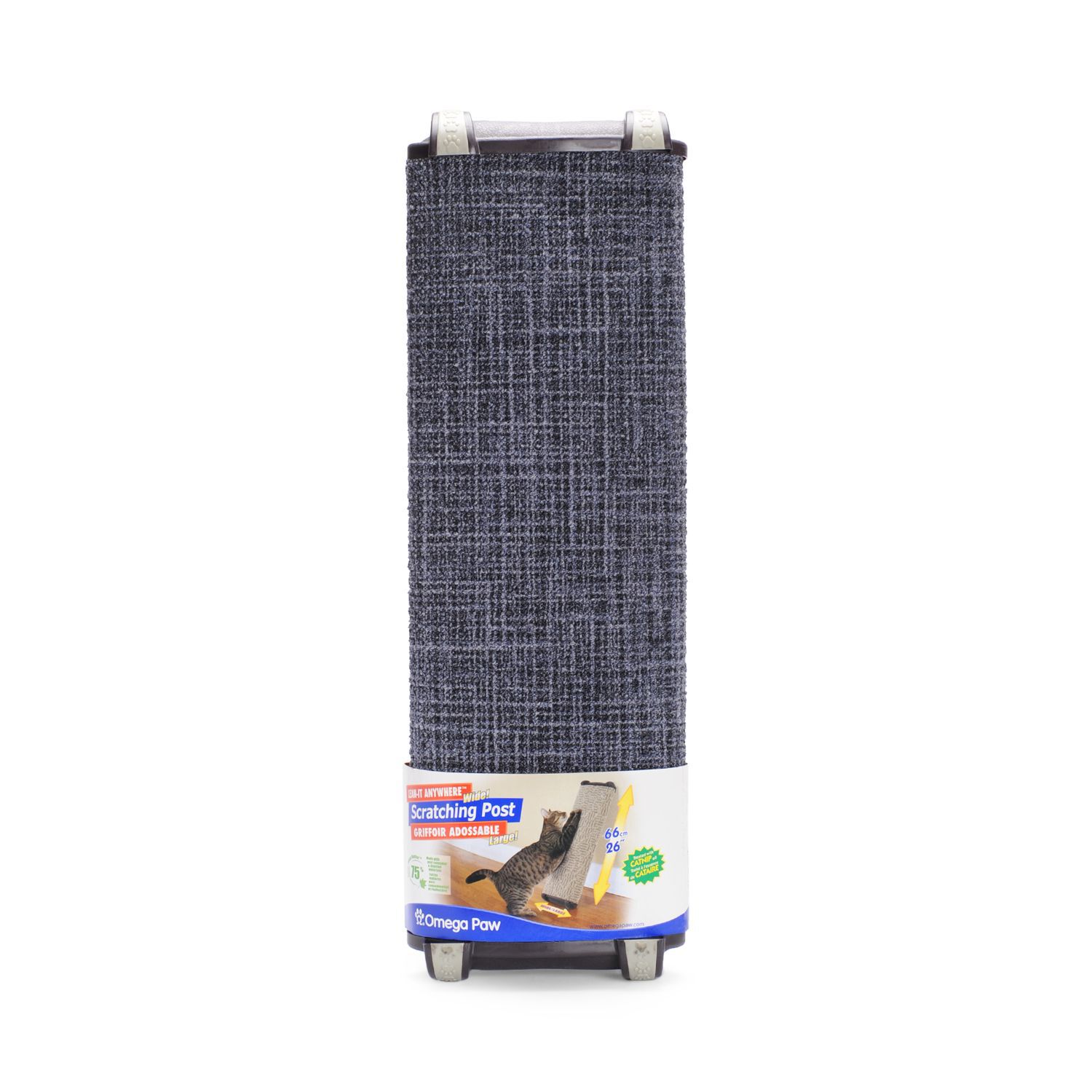 Lean it anywhere wide carpet scratching post Omega Paw 038 Mondou