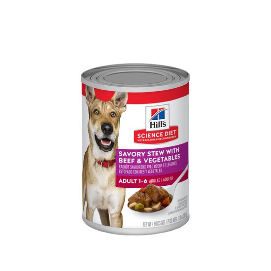 Ragoût de boeuf et légumes pour chiens adultes, 363 g Image NaN