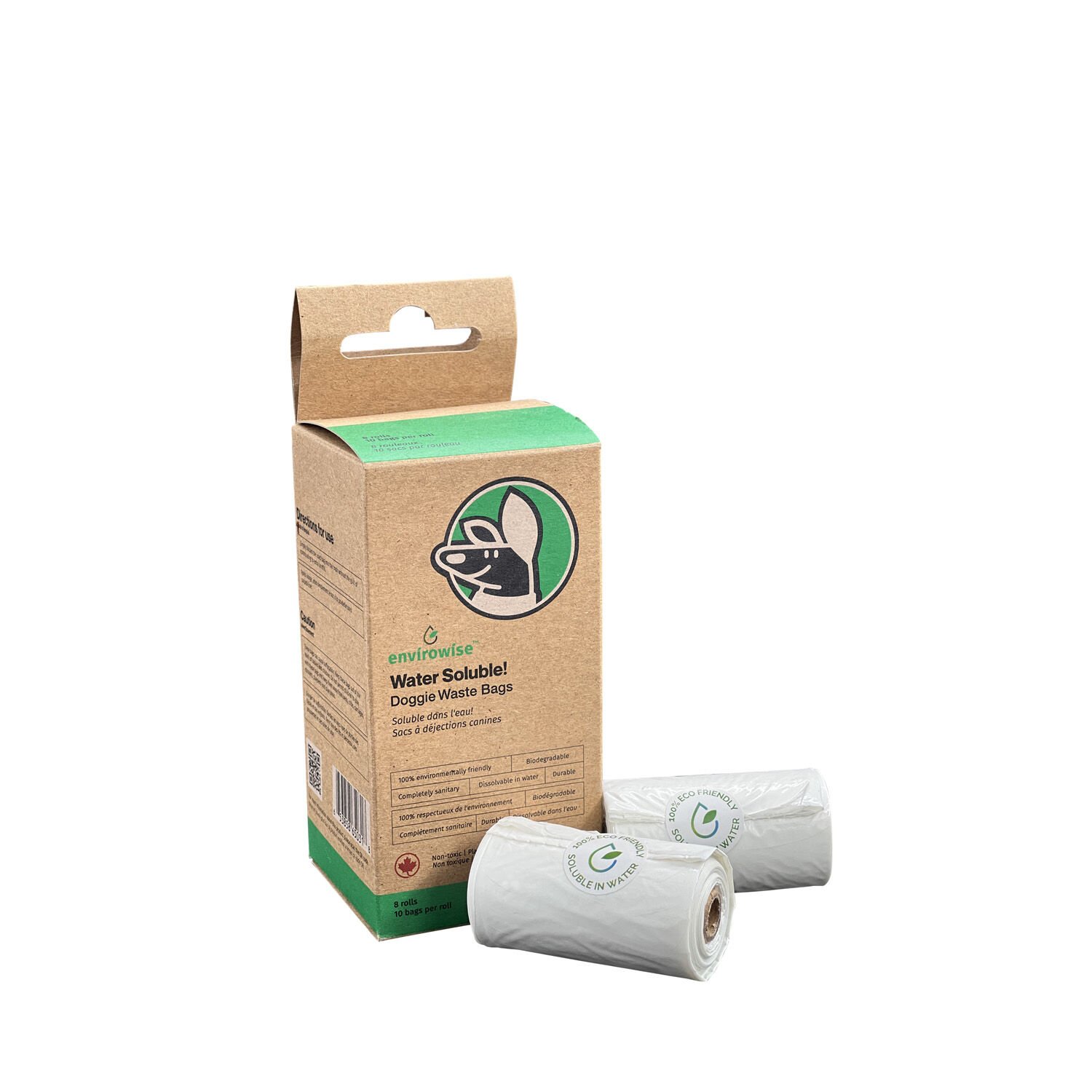 Water soluble poop clearance bags