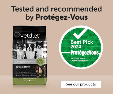 Vetdiet - Tested and recommended by Protégez-Vous