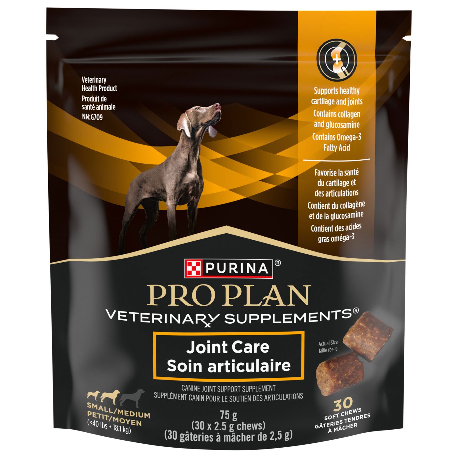 Canine Joint Support Supplements for Small Medium Dogs 75 g Pro