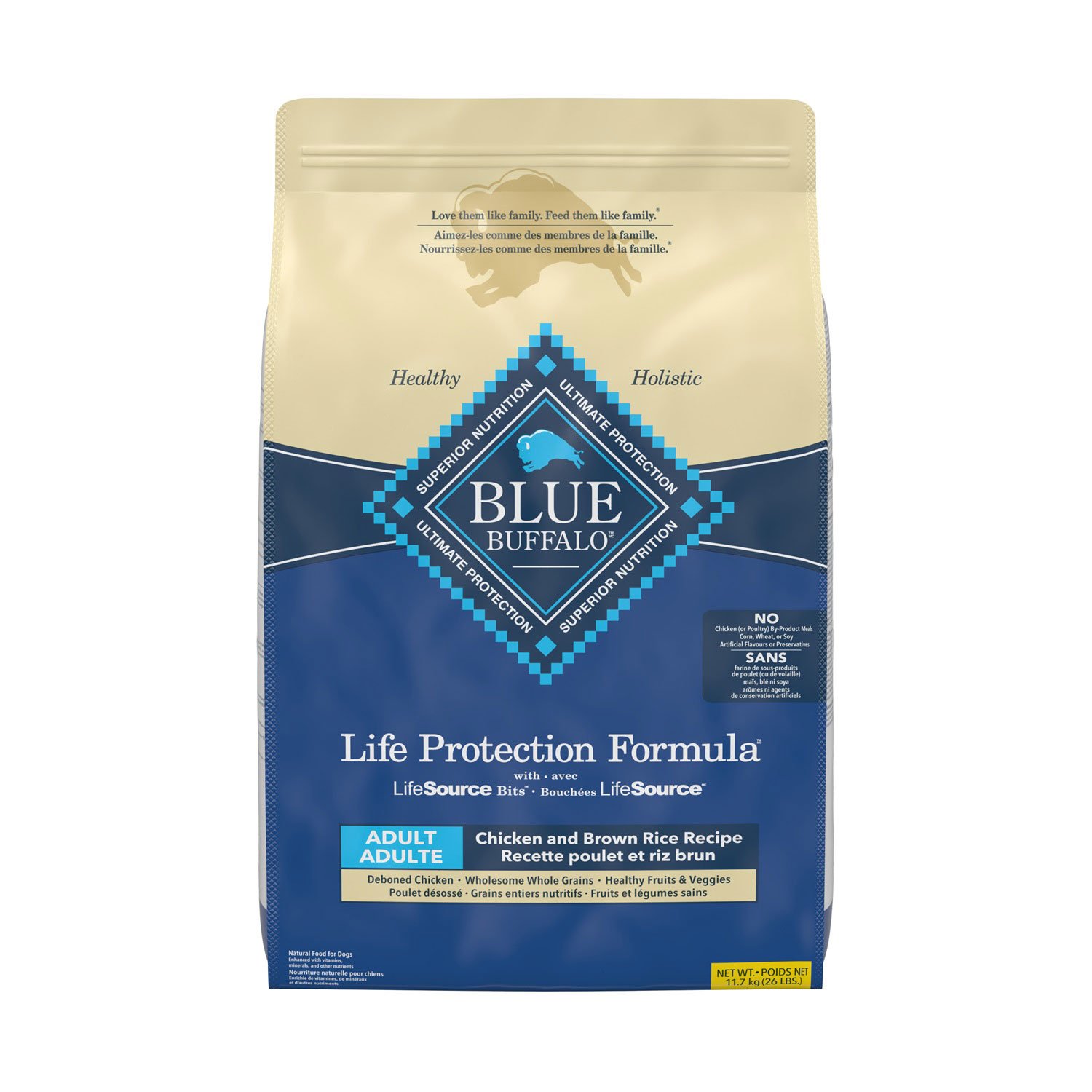 Chicken dry food for adult dogs Blue Buffalo | Mondou