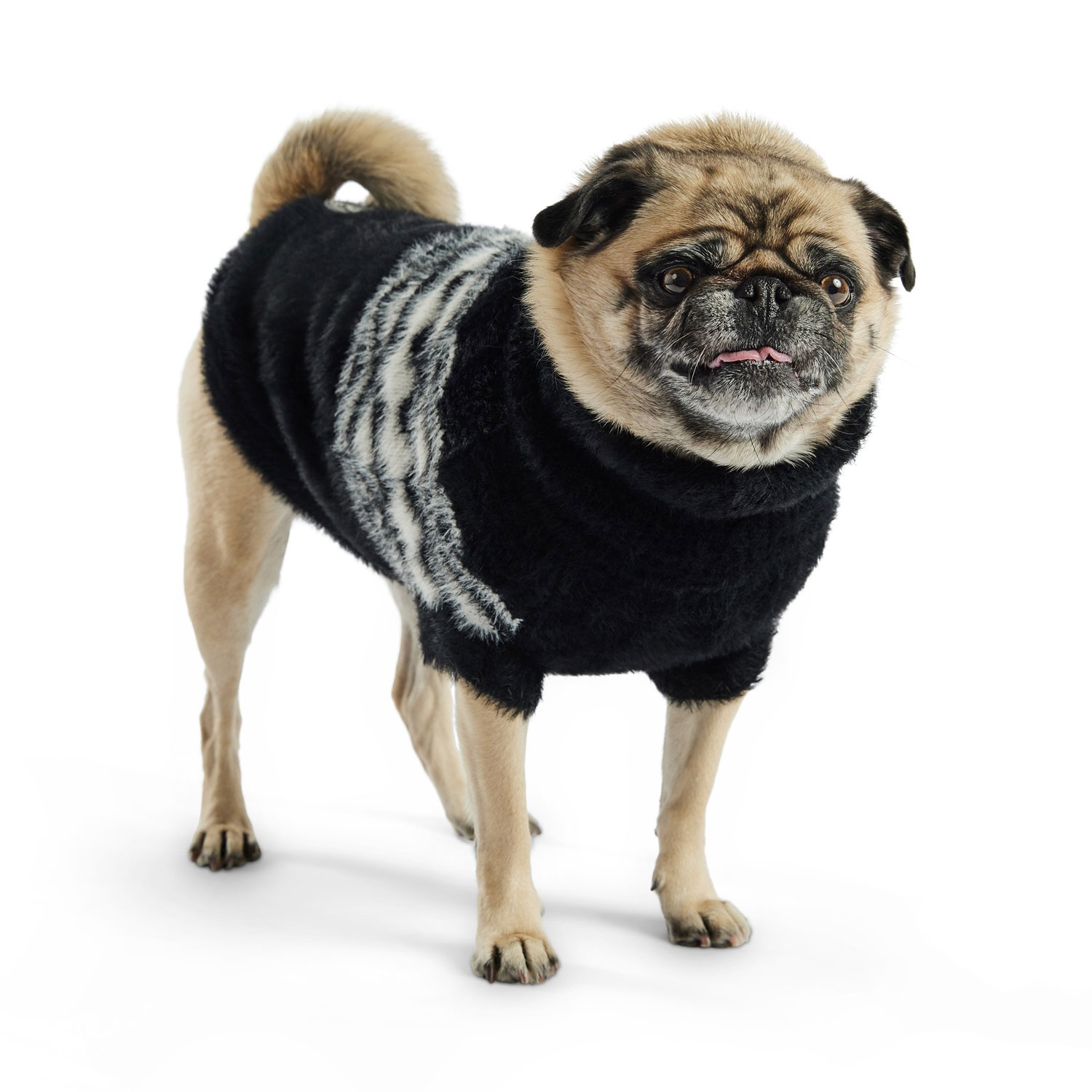 Fuzzy dog sweater sales