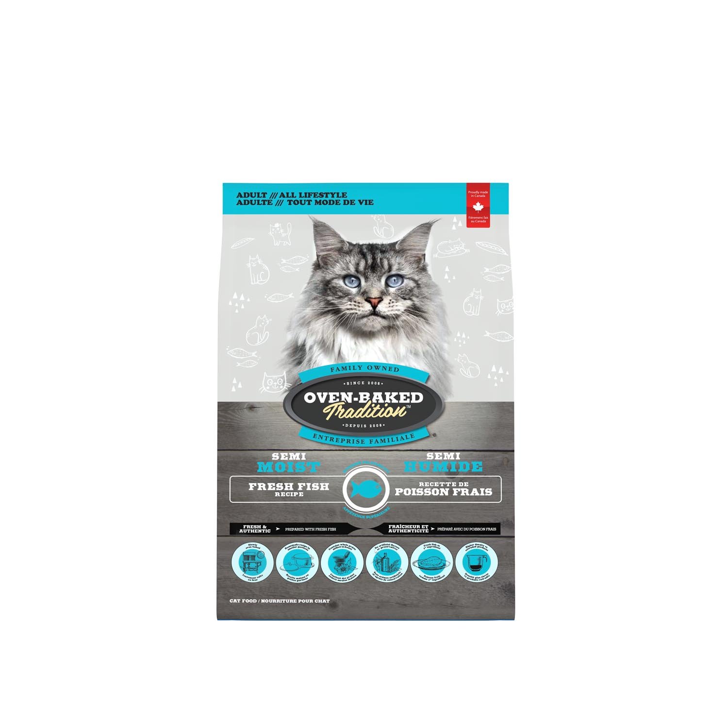 Nourriture Semi Humide Au Poisson Pour Chats Adultes Kg